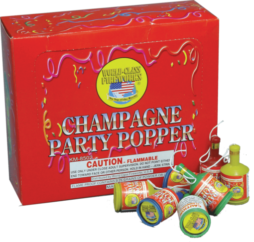 WC CHAMPAGNE PARTY POPPER (EACH)