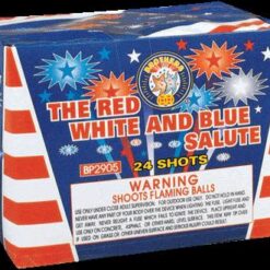 RED, WHITE AND BLUE SALUTE 24 SHOTS (EACH)