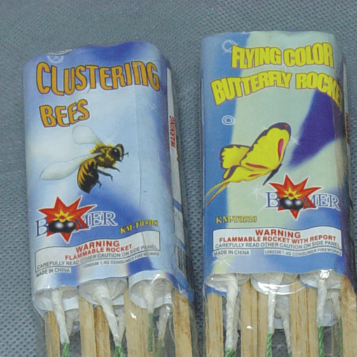 FLYING COLOR BUTTERFLY ROCKET  (EACH)