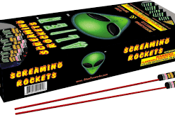 ALIEN SCREAMING CRACKLERS ROCKET (EACH)