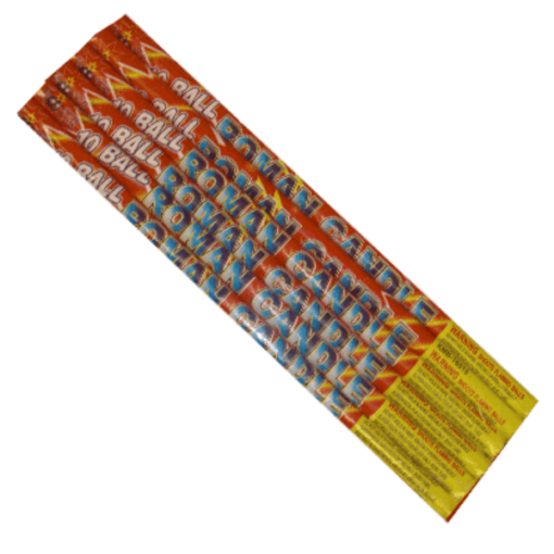 10 BALL ROMAN CANDLE (BOOMER) (EACH)